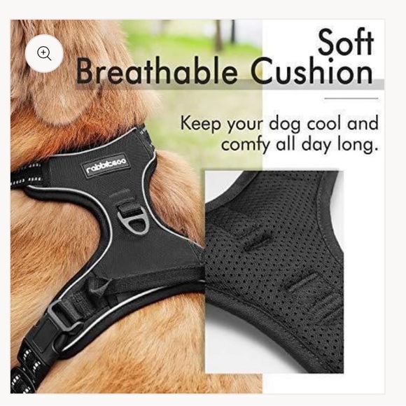 NWT Rabbitgoo dog harness blue.size small, adjustable and reflective - Picture 11 of 13